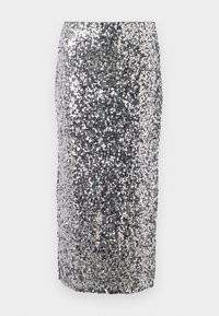 VIIBIZA HW MIDI SKIRT - Saia lápis - silver-coloured