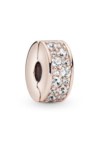 Pandora PAVÉ CLIP - Talizman - rose gold plated