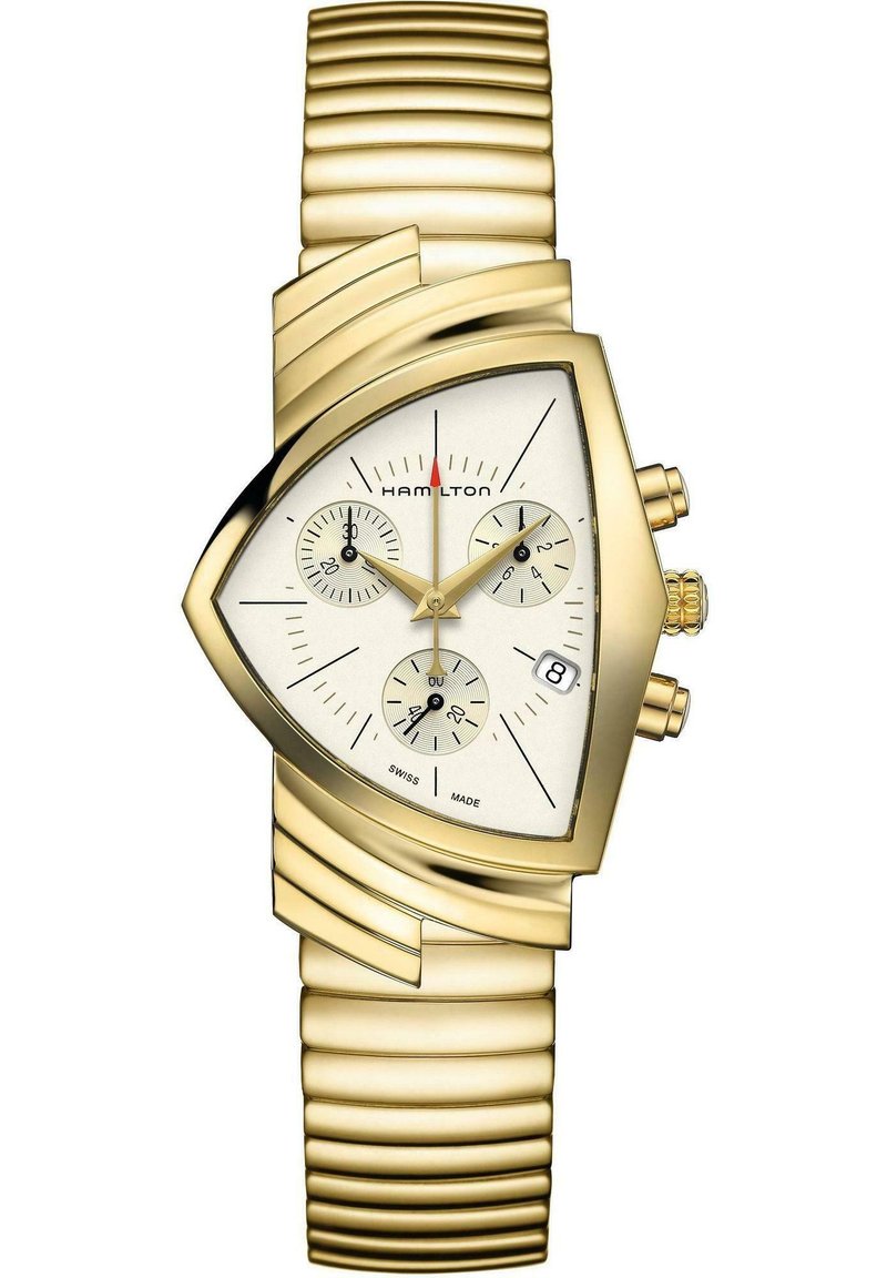 Damen Analoguhren | Hamilton QUARTZ Chronograph silber/goldfarben - OG80342 Damen Analoguhren | Hamilton QUARTZ Chronograph silber/goldfarben - OG80342