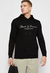 Jack & Jones JCOBERGSWEAT HOOD NOOS - Džemperis ar kapuci - black