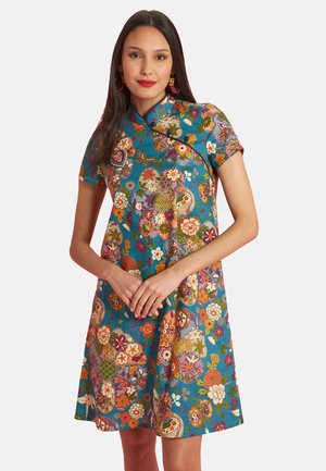 COL MAO NAO - Day dress - bleu petrole