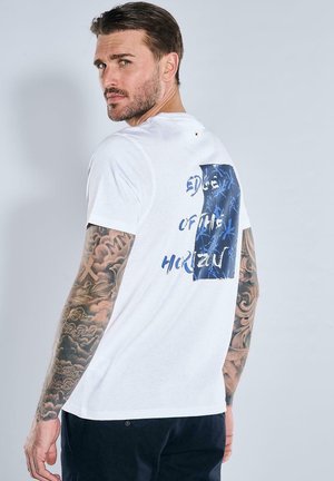 Emilio Adani Print T-shirt - reinweiss
