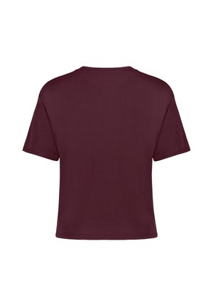 zero, Print T-shirt - dark aubergine