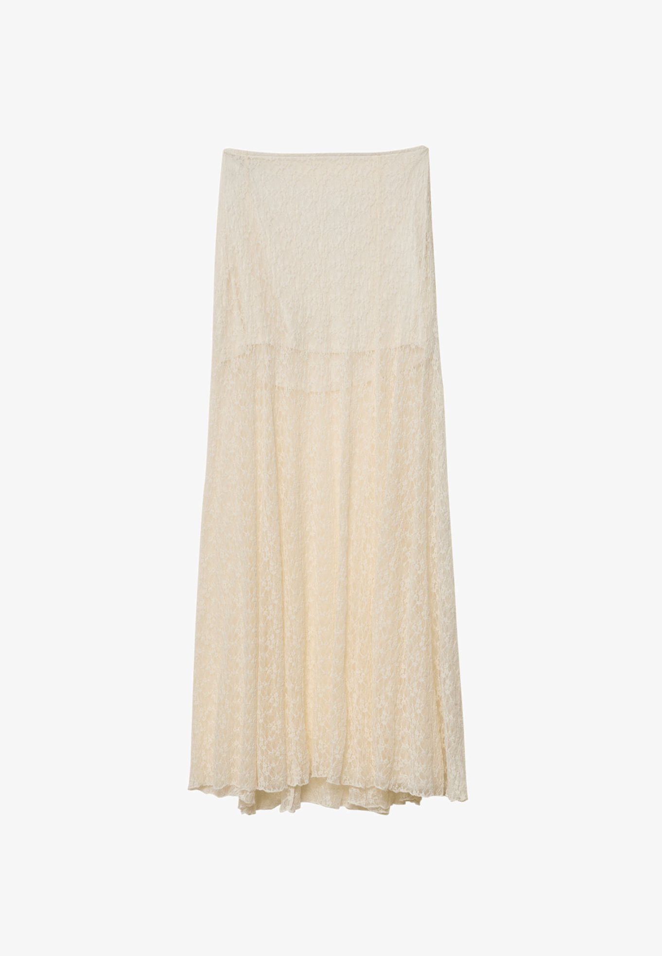 Stradivarius Maxi skirt beige Zalando - Main Image