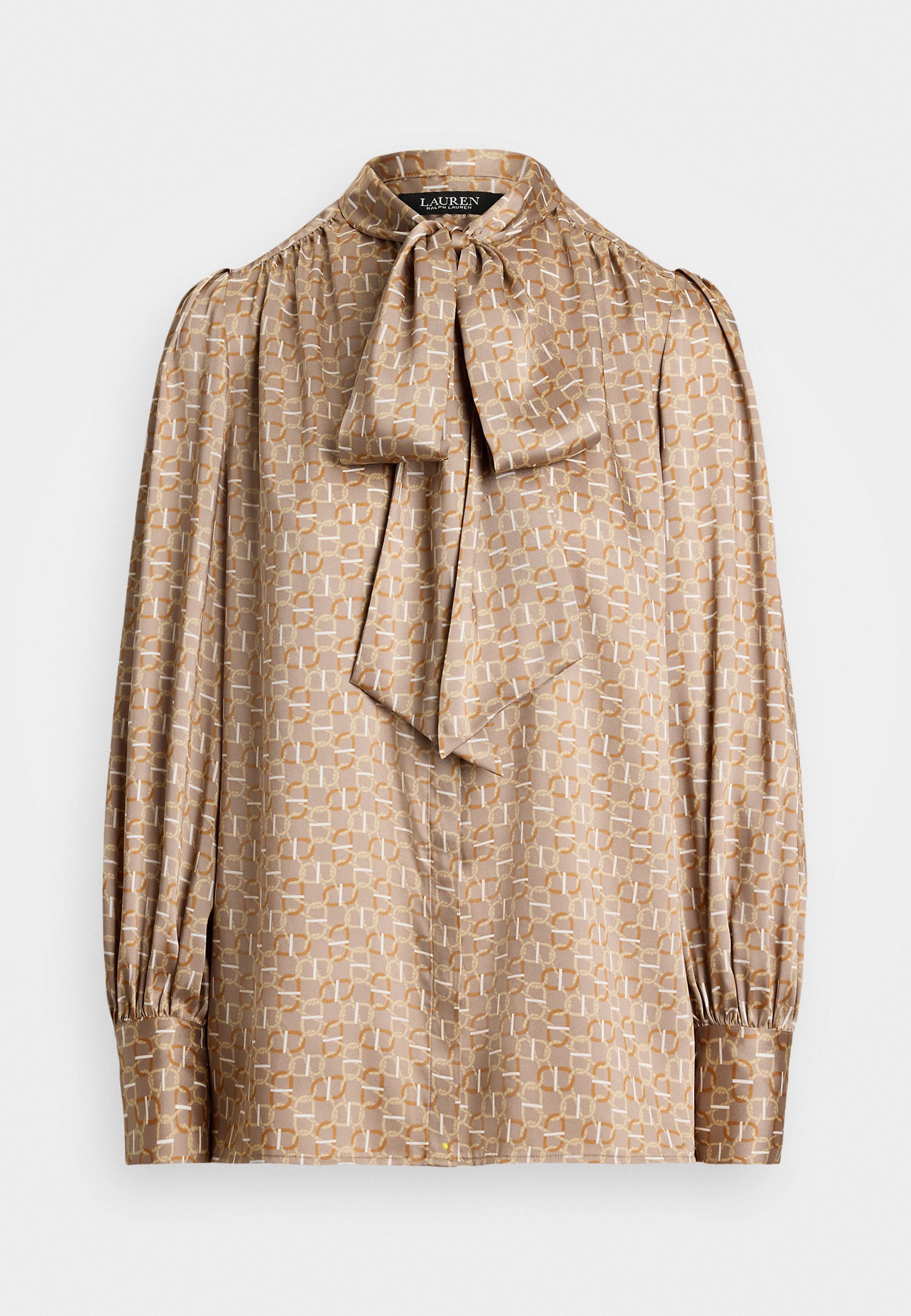 Lauren Ralph Lauren GEO PRINT TWILL TIE NECK BLOUSE - Button-down
