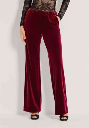 WEITE MIT ELASTISCHEM BUND - Broek - ruby red