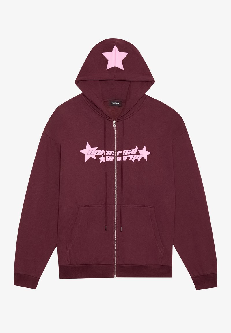 YOURTURN Sweater met rits bordeauxrood YOURTURN Sweater met rits bordeauxrood