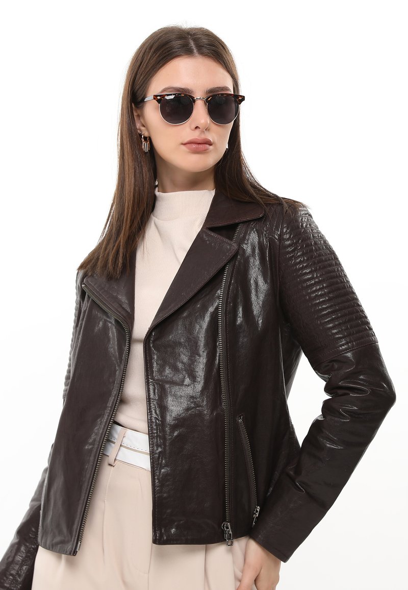 Ikigai The City Leather jacket brown Zalando.de