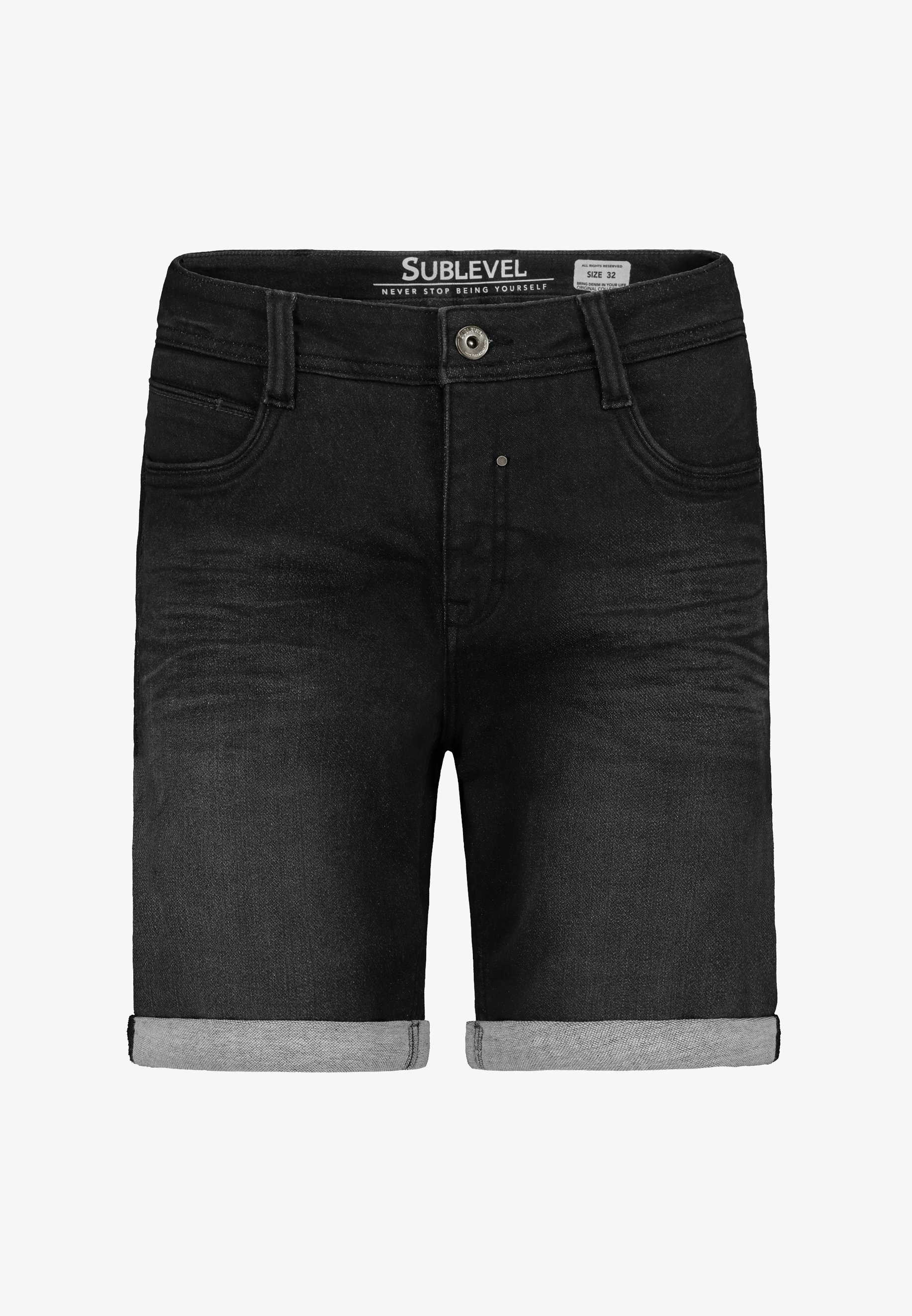 Sublevel Denim shorts schwarz/black Zalando - Main Image