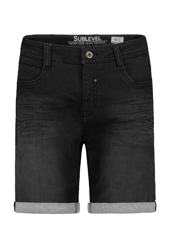 Jeans Shorts Schwarze Enge Shorts OVS WITH A RIPPED EFFECT Jeans