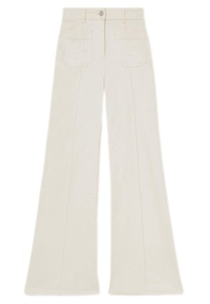Reiss SAKURA PATCH POCKET - Flared jeans - ecru
