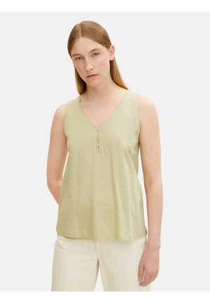MIT DEKO KNOPFLEISTE - Top - light moderate olive