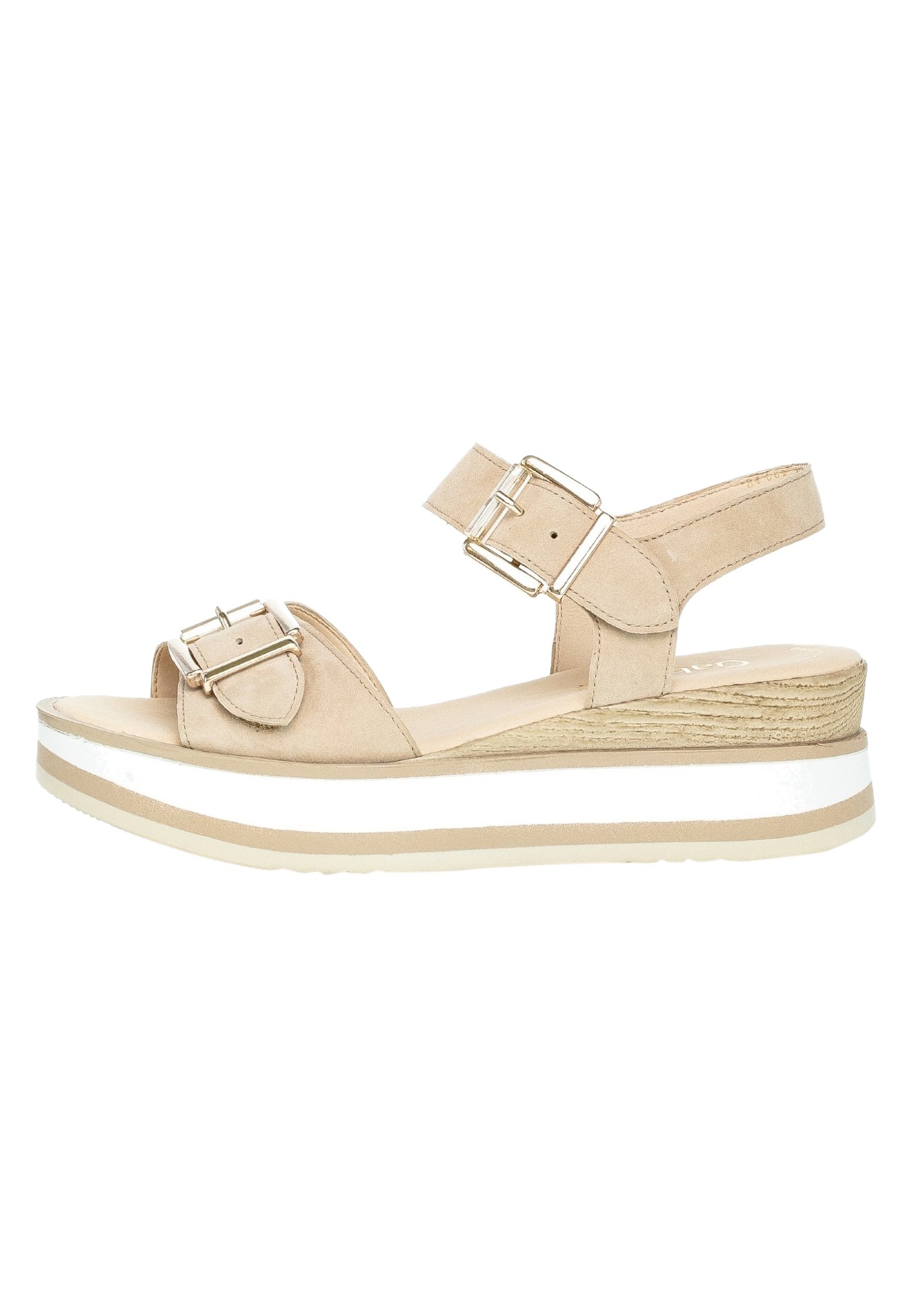 Gabor Sandalen met plateauzool - desert panna/beige - Zalando.nl