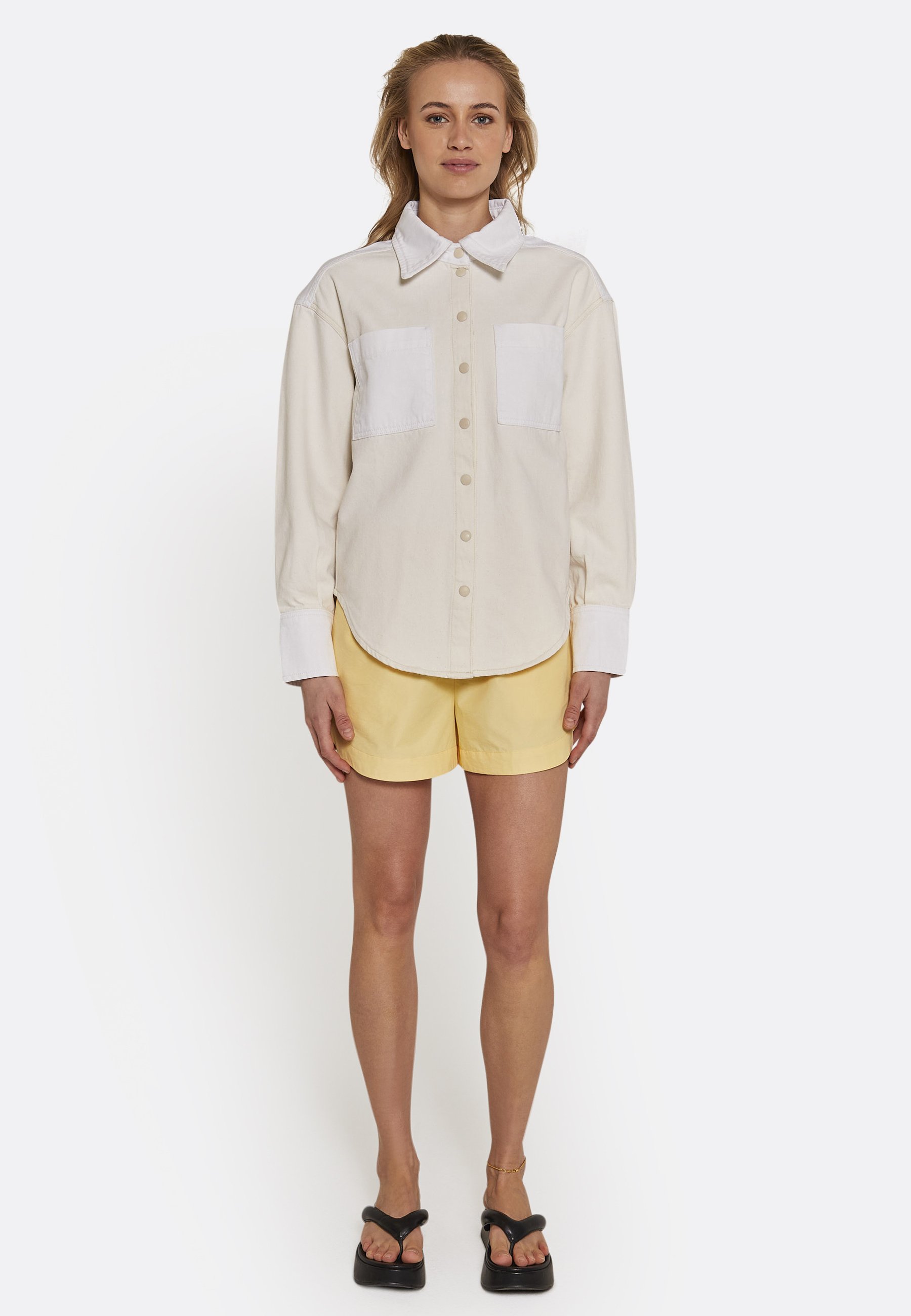 NORR NOLAN - Camicia - beige blocking/beige - Zalando.it
