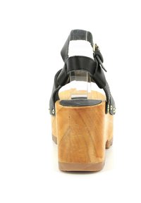 Kickers KICK WEDGE WISE - Sandali con zeppa - noir