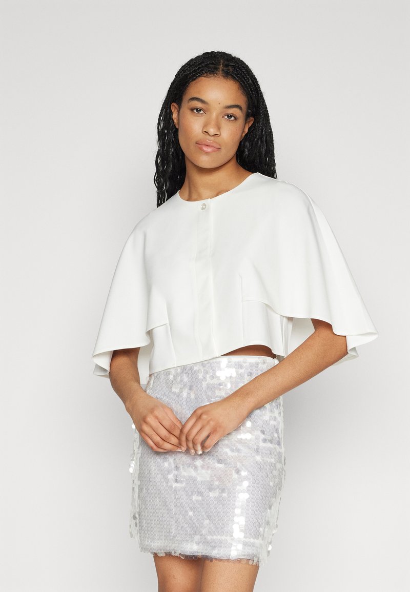 VILA VIGERY O-NECK BOLERO - Blazer - cloud dancer