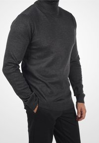 Solid Strickpullover - dark grey