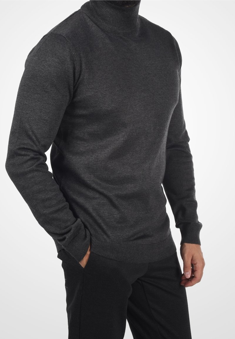 Solid Strickpullover - dark grey