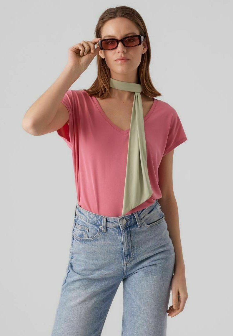 Vero Moda VMFILLI - T-shirt - bas - fruit dove