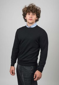Dalle Piane Cashmere CREW NECK - Svetr - nero