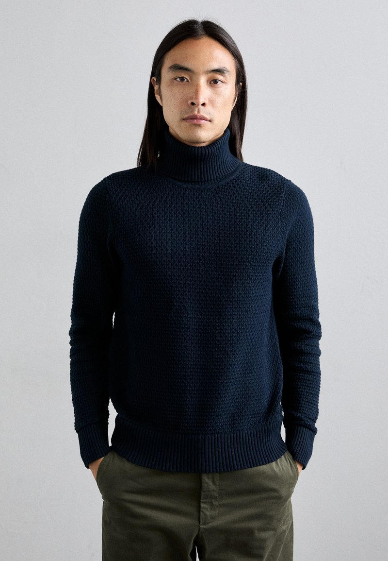 J.LINDEBERG OLIVERO TURTLENECK - Pullover - navy