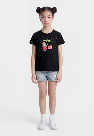 Μπλουζάκι με στάμπα - nero