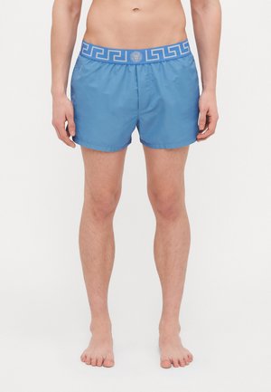 SWIM BOXER NEW LOGO - Short de bain - stone blue/silver