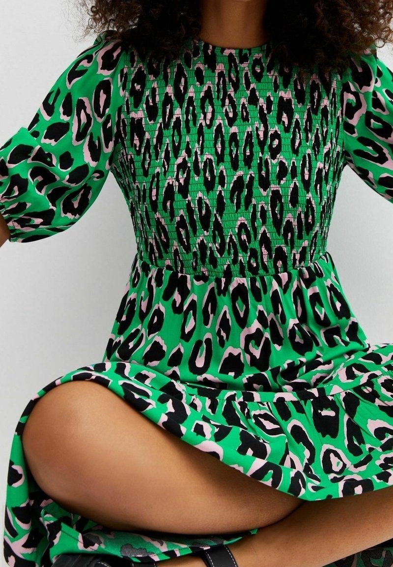 green emerald velvet dress Claude L/S Dress L / Cream | Women