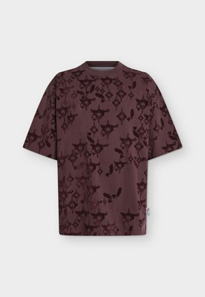Carlo Colucci, T-SHIRT - Μπλουζάκι με στάμπα - burgundy