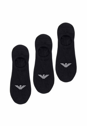 Emporio Armani, CALZE UOMO 3 PACK - Fantasmini - nero