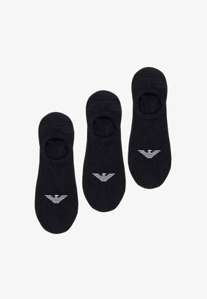 Emporio Armani, CALZE UOMO 3 PACK - Fantasmini - nero