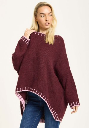 Jumper - burgundy
