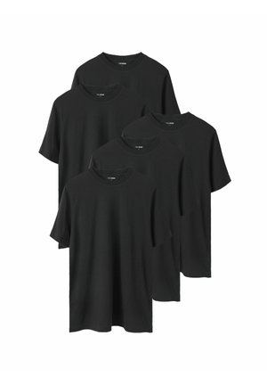 5ER-PACK - T-shirt - bas - black