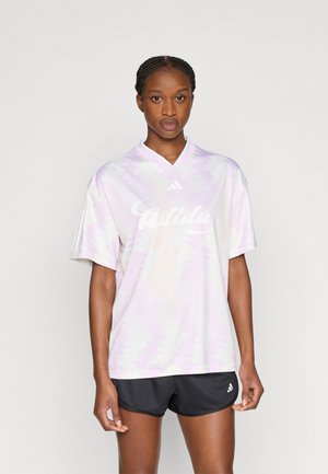 TIRO - Μπλουζάκι με στάμπα - white/off white/ice lavender/multicolor