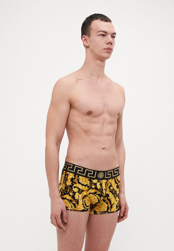 SHORT TRUNK BAROCCO ALL OVER NEW LOGO - Trunks - schwarz gold4