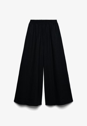 Calliope, PANTALONE LUNGO TINTA UNITA - Trousers - ultrablack