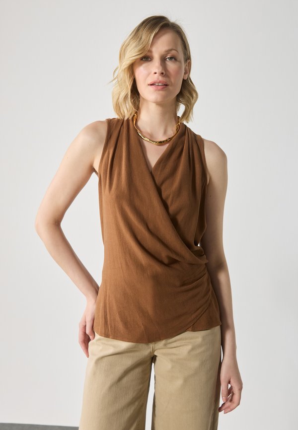 LINEN BLEND TOP - Top