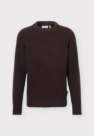 Fjällräven, ÖVIK WAFFLE - Пуловер - black oak