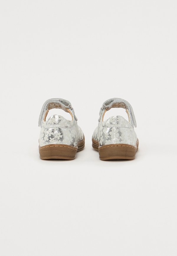 LEATHER – Klassischer Ballerina – silver