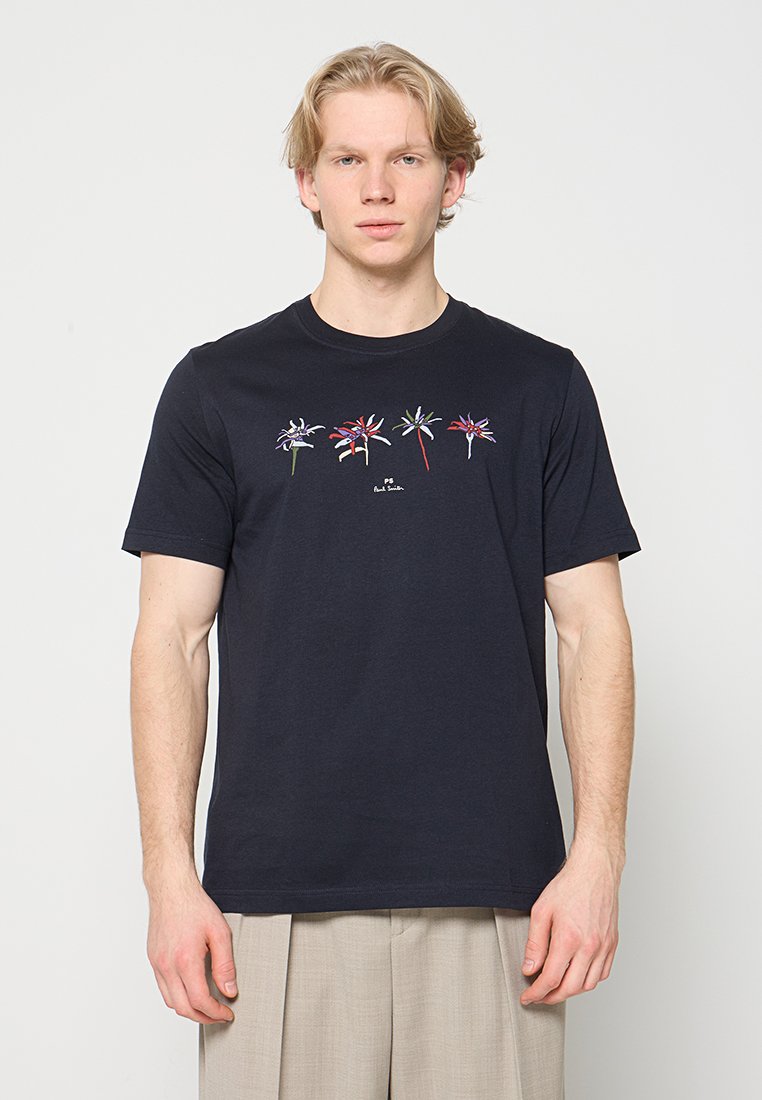 PS Paul Smith T-shirt print blauw