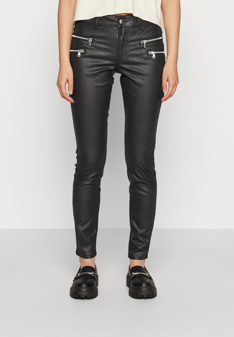 Vero Moda Petite VMSEVEN ZIP PANT Jeans Skinny Fit black/zwart