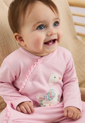 JoJo Maman Bébé REGULAR FIT - FOOTED APPLIQUÉ  - Tutina - pink