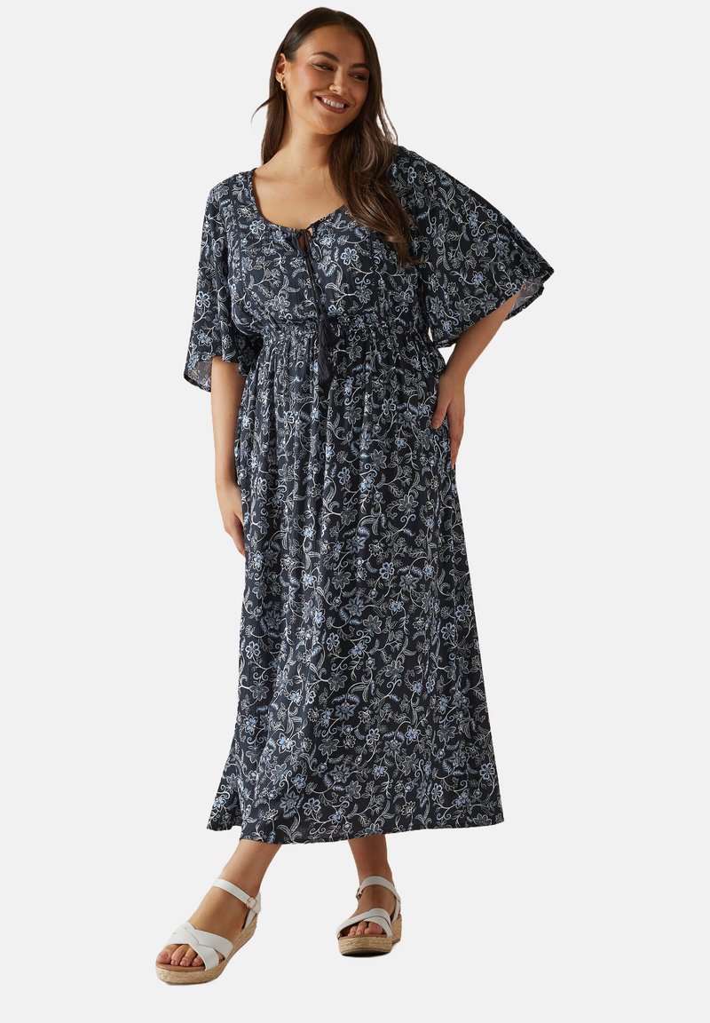 Yours Clothing PAISLEY PRINT - Maxiklänning - blue