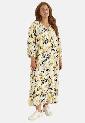 Cellbes of Sweden, WOVEN DRESS WITH POCKETS - Maxikjoler - yellow patterned