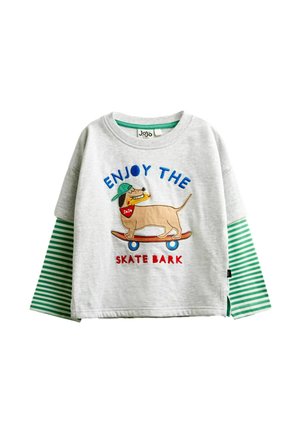 JoJo Maman Bébé, LONG SLEEVE SKATER TOP - Longsleeve - grey marl