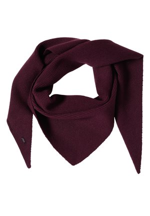 Cecil, DREIECKSTUCH IN UNIFARBE - Foulard - berry red