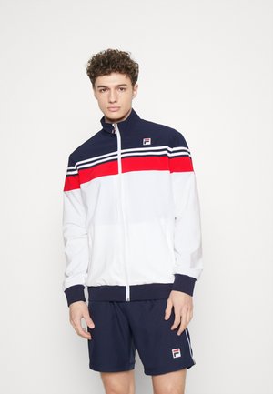 BRUNO - Training jacket - white/red