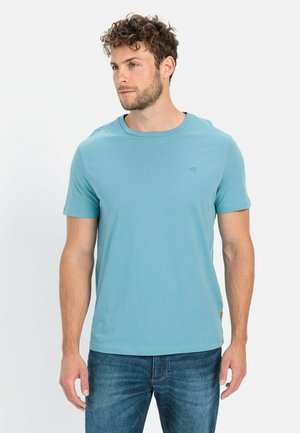 camel active MIT RUNDHALS - T-shirt basic - steel blue