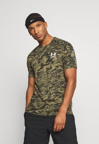 Under Armour - CAMO - T-shirt print - black/khaki Miniatuurafbeelding 1