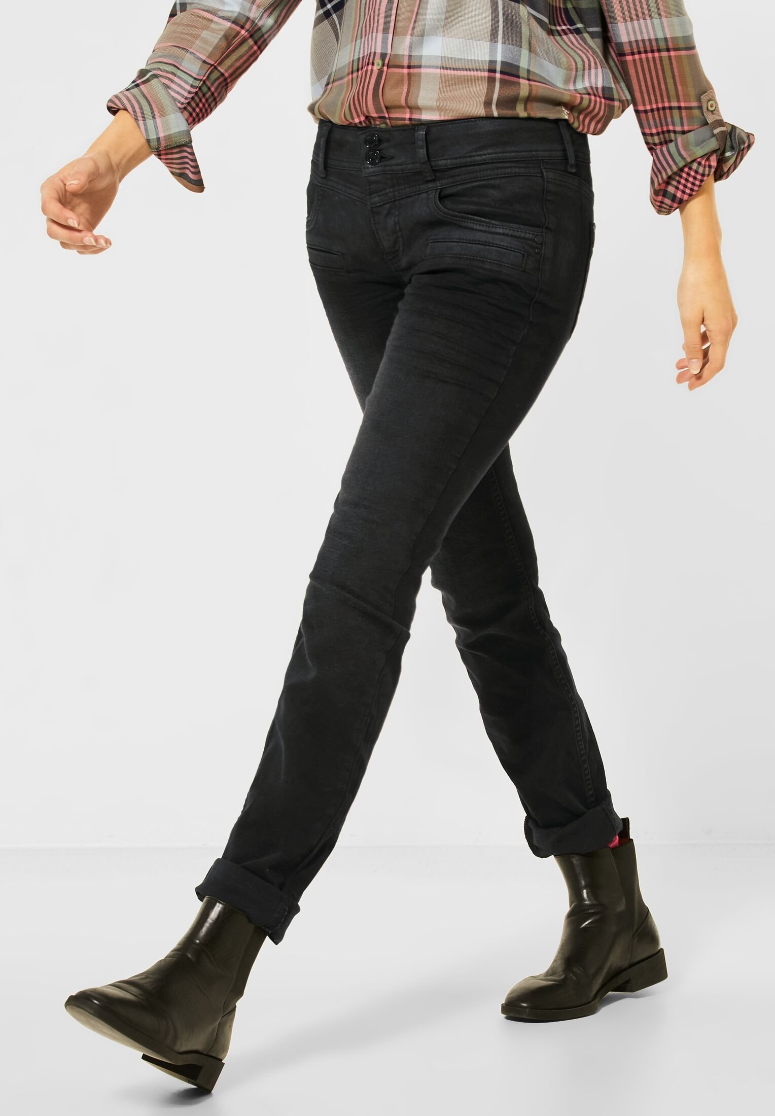 Street One dames Jeans in cargo-look A378549